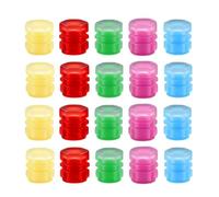 Glow in The Dark Valve Stem Caps - 20 Pieces Glow in The Dark Protector for Car Wheel Valve | Airtight Wheel Stem Cover | for Bike Bicycle Motorcycle Offroad Racing Urban Commuting Mountain