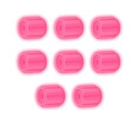 Glow in The Dark Valve Stem Caps, 8 Piece Fluorescent Tyre Valve Dust Covers with Inner Layer, Universal Car Wheel Air Caps for Night Driving - Resistant, Easy Screw