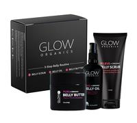 Glow Organics Routine en 3 étapes pour l'abdomen : prévention des vergetures