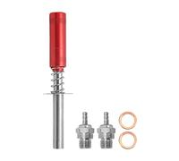Glow Plug Igniter RC Engine Starter with N3 Glow Plug, Aluminum Alloy RC Glow Plug Igniter for Methanol Powered RC Car Aircraft Ship, Compatible with HSP 80103 (Rouge)