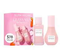 Glow Recipe Glass Skin Essential Kit de soins de la peau coréenne - Comprend un sérum pour le visage Niacinamide Dew Drops et PHA + toner pour le visage BHA - Sérum hydratant alimenté par la pastèque