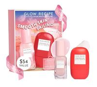 Glow Recipe Smooth Skin Sailing Skincare Set - Pastèque Glow Rose Juice hydratant visage + sans silicone Bha Strawberry Pore Minimizer Gouttes débordantes (2 Count)