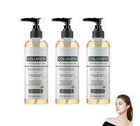 Glow Remedy Oil Skin Tightening, 100 ml d'huile corporelle liftante au collagène, huiles de massage hydratantes, huiles corporelles pour resserrer les rides et les vergetures, convient au cou (3pcs)