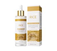 Glow Rice Ampoule Duo de tubes de maturation blancs + bobine de maturation noire Sérum exfoliant doux pour le visage, Glow Rice Ampoule Duo jour et nuit, tire-comédons, raffermissement des pores, soin