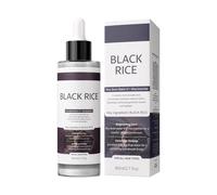 Glow Rice Ampoule Duo de tubes de maturation blancs + bobine de maturation noire Sérum exfoliant doux pour le visage, Glow Rice Ampoule Duo jour et nuit, tire-comédons, raffermissement des pores, soin