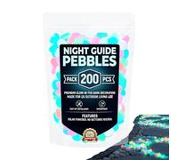 Glow Rocks for Landscaping 200 Pieces Decorative Gravel Stepping Rocks