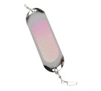 Glow Salmon Leurre de pêche en métal 11,4 cm | Matériau lumineux qui améliore la visibilité nocturne, efficace après le coucher du soleil, empêche les morsures de venir