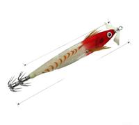 Glow Squid Jig Hélice 12 cm Hochet Perles Pêche de nuit | Corps à luminescence persistante, attire les poissons prédateurs, pêche nocturne en eau profonde, longueur 12 cm