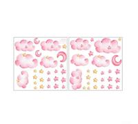 Glow Star Stickers muraux Nuages roses 20 cm Veilleuse
