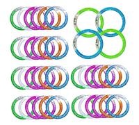 Glow Sticks 40pcs 6 Color Acrylique LED Glow dans Les Bracelets Sombres Clignotant Jelly Light Up Bracelet 80 pour Le Concert Birthday Carnival Halloween Party Favors Couleur aléatoire dans Les Brace