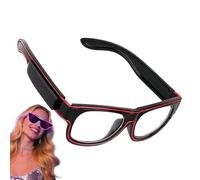 Glow Sunglasses for Parties - LED Light Up Shades, USB Rechargeable Neon Eyewear for Dance Events and Costume Fun | Luminous Accessory for Birthday, Poolside, Halloween, Wedding, Festival, Youth Adult