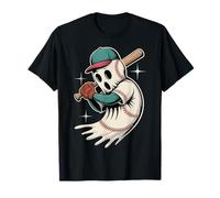 Glow Swing Baseball Fantôme Halloween Sports Design T-Shirt
