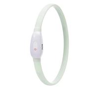 Glow - Tour de cou électrique lumineux pour chiot, lampe en caoutchouc flexible résistant aux intempéries, plusieurs motifs clignotants | Protection de jogging pour chiens, conditions humides robuste