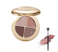 Glow Wardrobe Eye & Cheek Palette - Eyeshadow and Highlighter Makeup, Blends Easily, Long-Lasting Makeup (#01)