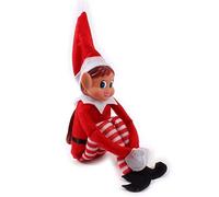 GLOW Wholesale - Figurine ludique «Elvie» en forme d’elfe avec corps souple et visage en vinyle - rouge