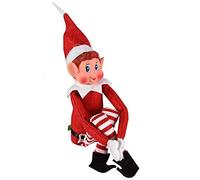 GLOW Wholesale - Figurine ludique en forme d’elfe avec corps souple et visage en vinyle - rouge