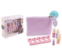 GLOWAYS - Set De Beauté - Maquillage - 254004 - Jeu pour Enfant - Lavable À l'eau - Manucure - Cadeau - Anniversaire - Testé par Un Laboratoire Français - Vernis - Trousse - À Partir de 5 Ans
