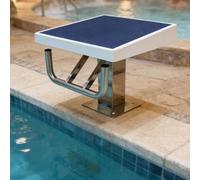Glowdora Bloc De Départ À Une Marche De 50 Cm Et Plateforme De Saut pour La Compétition avec Poignée De Dos Crawlé, Robuste, en Acier Inoxydable pour Piscines Enterrées B