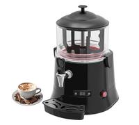 Glowdora Machine À Chocolat Chaud Professionnelle, Distributeur Et Chauffe Eau Électrique, pour Boissons Chaudes, Chocolat, Lait, Thé Et Jus. Capacité 10 L Ou 5 L, Noir.,5L