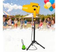 Glowdora Machine À Mousse pour Fêtes, Grande Machine À Mousse pour Scène 1000w, avec Trépied Et Pompe À Eau, Angle Réglable, pour Piscine Extérieure, Anniversaires, Fêtes Yellow