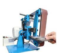 Glowdora Ponceuse À Bande Électrique 750 W, Ponceuse D'Établi avec 5 Bandes Abrasives, Machine À Meuler Et Polir 1100 W, pour Bois Et Méta 1100W