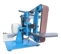 Glowdora Ponceuse À Bande Électrique, Meuleuse Et Affûteuse D'Établi À Vitesse Variable, Bande Abrasive 915X50Mm, Ponceuse D'Établi en Acier pour Bois, Convertible en Mode Vertical Horizontal 750W