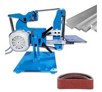 Glowdora Ponceuse Électrique pour Bois, Vitesse Et Centrage De Bande Réglables, Bande 915 X 50 Mm, Meuleuse Et Affûteuse D'Établi, Position Horizontale Ou Verticale - pour Les Petits Ateliers 750W