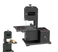 Glowdora Scie À Ruban D'Établi Professionnelle, Profondeur De Refente De 70 Mm, Base Métallique Renforcée, Coupes en Biseau De 0 À 45°, pour Bois Dur Et Bois Tendre StandardEdition