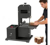 Glowdora Scie À Ruban sur Table pour Bois Et Mousse, 800w, Réglage Précision, Inclinaison Table 0-45°, Vitesse Variable, Outil D'atelier Compact FullSet