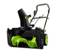 Glowdora Souffleuse À Neige Électrique, Moteur De 3500w avec Double Éclairage LED 2batteries