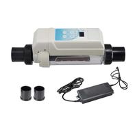 Glowdora Système D'Électrolyse Au Sel, Cellule D'Électrolyse Au Sel, Chlore Générateur, Électrolyseur, Électrolyseur De Chlore pour Piscines, Chlorateur Au Sel EC16