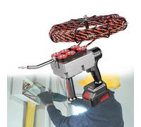 Glowdora Tire-Câble, Machine De Câblage Mural pour Électricien, Tire-Fil Électrique sans Fil, Machine À Enfiler Les Fils 40 M/Min, pour Câble De Communication De Décoration,25000mah-2battery 30m