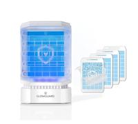 GlowGuard-X Piège à mouches d'intérieur rechargeable et tue-moucherons, piège à moustiques multifonction et anti-chocs pour l'intérieur, comprend 1 appareil + 4 recharges adhésives, autonomie de 36