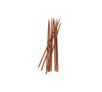 Glowing Bee Lot de 10 bougies coniques fines faites à la main en cire d'abeille naturelle 30 cm (marron)