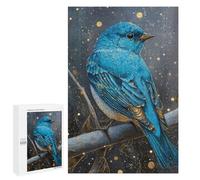 Glowing Blue Bird Art Print Puzzle 1000 Pièces Educa Jouet en Bois Cadeau Unique Décoration Intérieure Jeu Éducatif Challenge Toy Adultes Et Enfants À Partir De 14 Ans 1000 PCS
