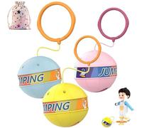 Glowing Bouncing Ball, Goodwillbrave Bouncing Ball, Flashing Jump Ring Glowing Jumping Ball for Kids Training, Ankle Skipping Toy with Bouncy Ball, Sports Toy Fitness Toy for Kids Adults (3PCS)