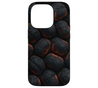 Glowing Charcoal Briquettes for Grillmasters and Smokers Coque pour iPhone 14 Pro