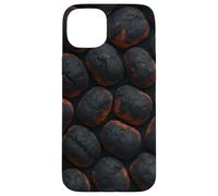Glowing Charcoal Briquettes for Grillmasters and Smokers Coque pour iPhone 15 Plus