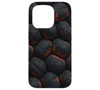 Glowing Charcoal Briquettes for Grillmasters and Smokers Coque pour iPhone 15 Pro