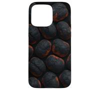 Glowing Charcoal Briquettes for Grillmasters and Smokers Coque pour iPhone 15 Pro Max