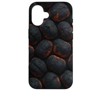 Glowing Charcoal Briquettes for Grillmasters and Smokers Coque pour iPhone 16