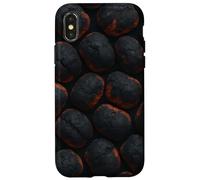 Glowing Charcoal Briquettes for Grillmasters and Smokers Coque pour iPhone X/XS