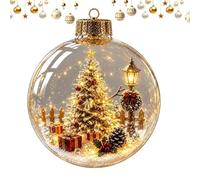 Glowing Christmas Ball Ornaments, Acrylic Ball Ornaments Decor