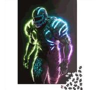 Glowing Football Puzzle 1000 Pièces Cadeau Unique Jeu Éducatif Défi Jouet À De Qualité Supérieure Peinture Art pour Adultes Et Enfants À Partir De 12 Ans 1000pcs (38x26cm)