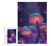 Glowing Forest Mushrooms-2 Puzzle 1000 Pièces Educa Jouet en Bois Cadeau Unique Décoration Intérieure Jeu Éducatif Challenge Toy Adultes Et Enfants À Partir De 14 Ans 300 PCS