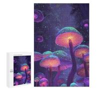 Glowing Forest Mushrooms-2 Puzzle 1000 Pièces Educa Jouet en Bois Cadeau Unique Décoration Intérieure Jeu Éducatif Challenge Toy Adultes Et Enfants À Partir De 14 Ans 1000 PCS