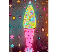 Glowing Glitter Lava Lamp, 200 Unlined, Floral Detailed Page, 8x11, Hardcover Journal, Art Pad, Sketchbook, Drawing Book: Made With Hand-Drawn And ... By: Artist Mary Elisabeth Linder @ MaryEMade