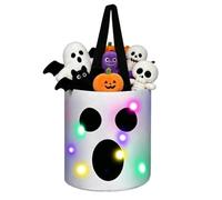 Glowing Halloween Candy Bowl, Reusable Party Treat Holder