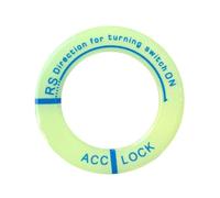 Glowing Ignition Switch Sticker - Decorative Car Accessory | Fluorescent Luminous Key Ring Decal, Epoxy Resin Design, Easy Installation Without, Interior Styling