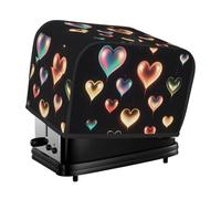 Glowing Love - Housse matelassée pour grille-pain à 2 tranches - Pour petit appareil électroménager - Avec poignée - Pour la maison, la table, la cuisine